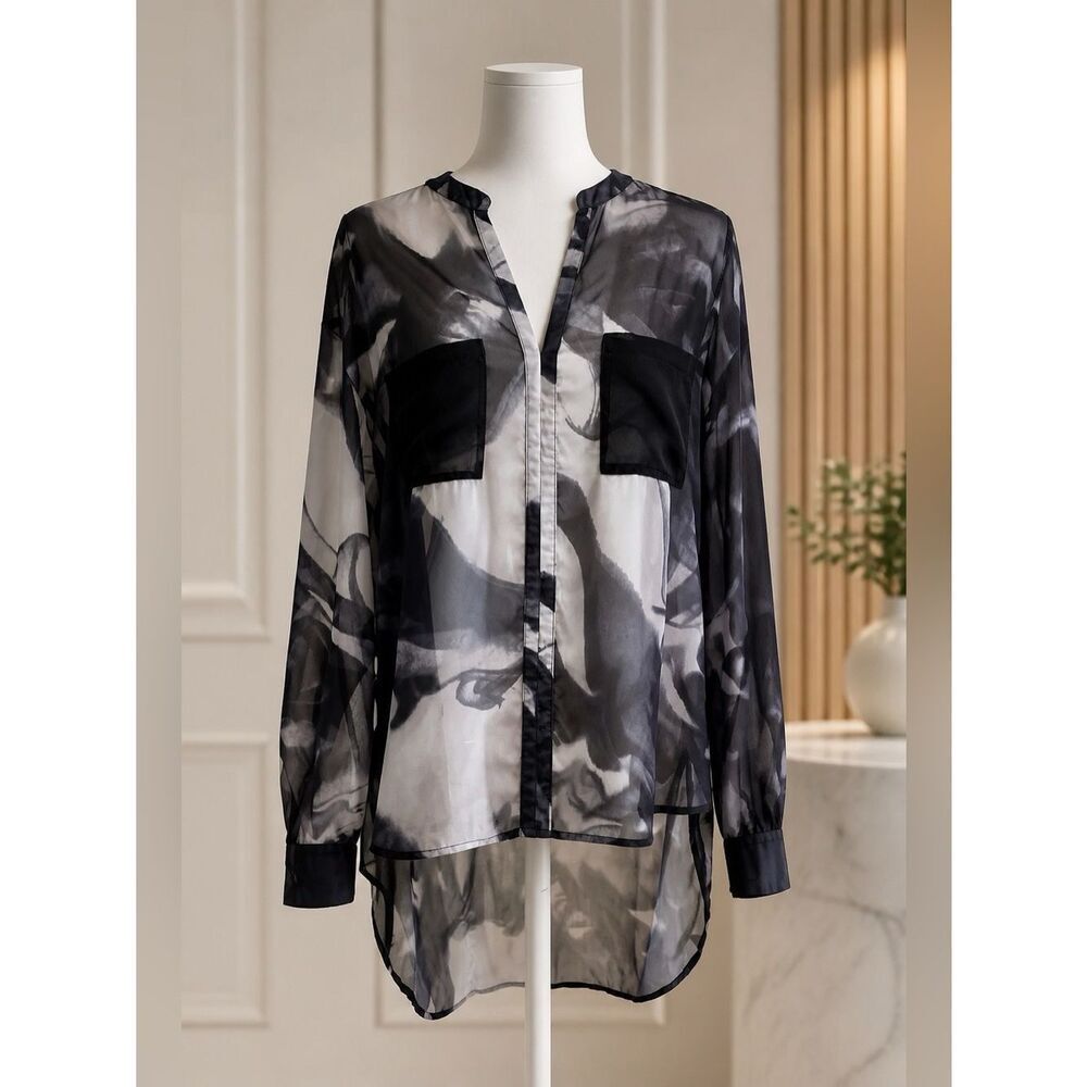 Nicki Minaj Hi-LowāSheer Womanās Blouse Size XL